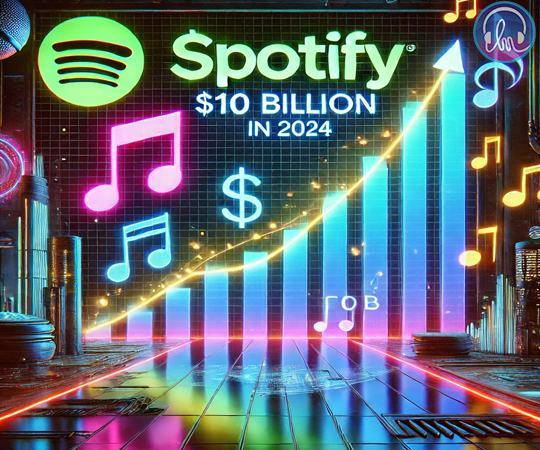 Spotify Membayar 10 Miliar Dolar AS Ke Industri Musik Tahun 2024