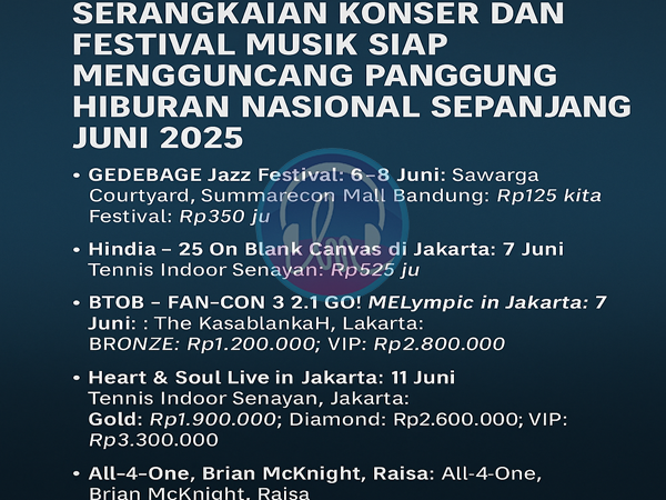 Jadwal Konser Dan Festival